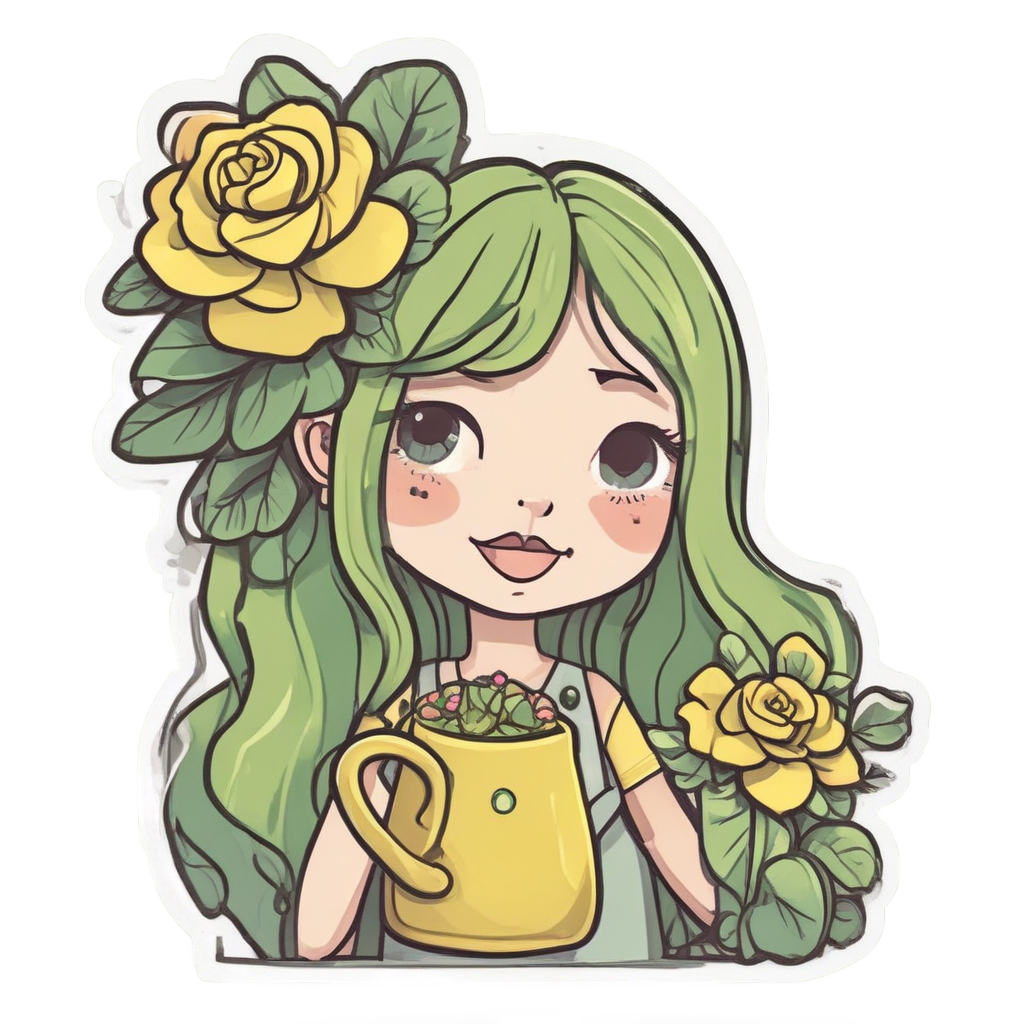Sunny Sprout Sip — plant parent stickers