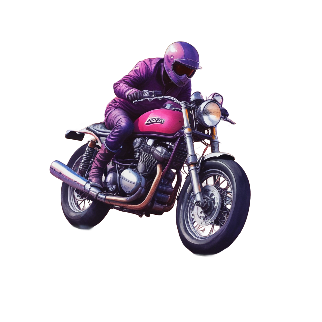 Sunset Desert Run — motorcycles stickers
