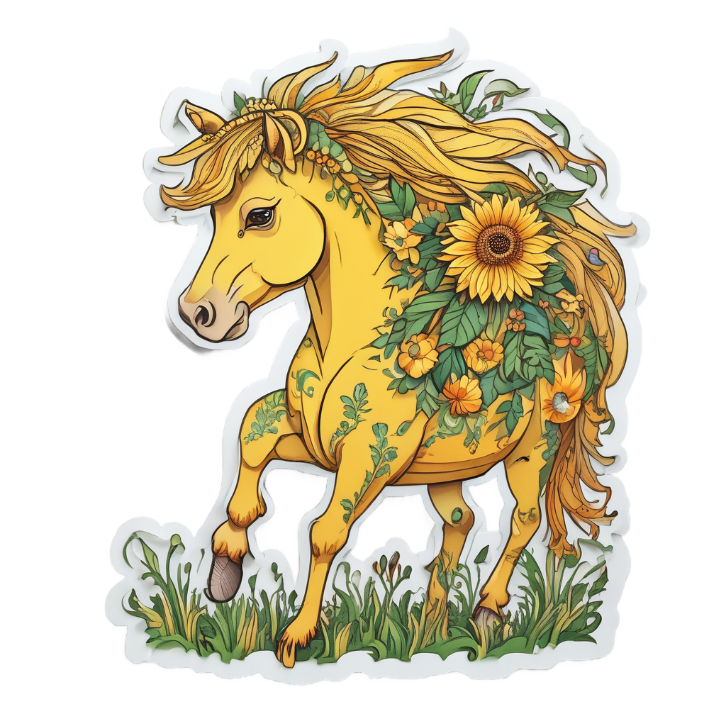 Sunshine Meadow Pony — horses stickers