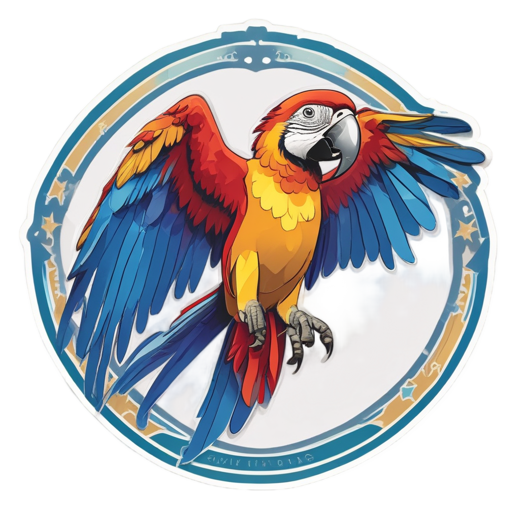 Superhero Sky Protector — birds stickers