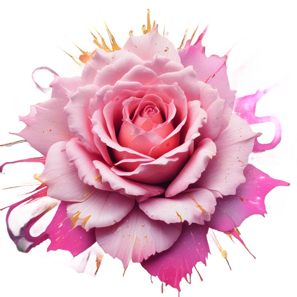 Supernova Bloom Rose — single stem stickers