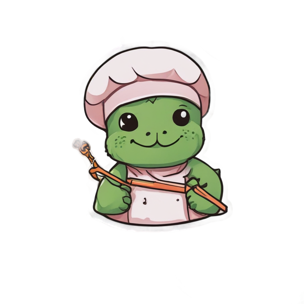 Sushi Chef Beardie — reptiles stickers