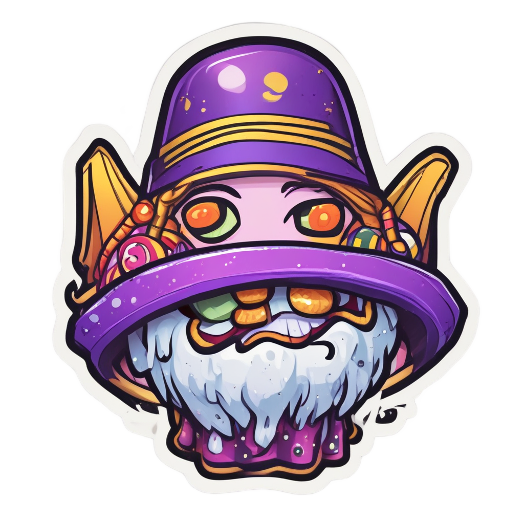 Sushi Wizard Magic — cute food stickers