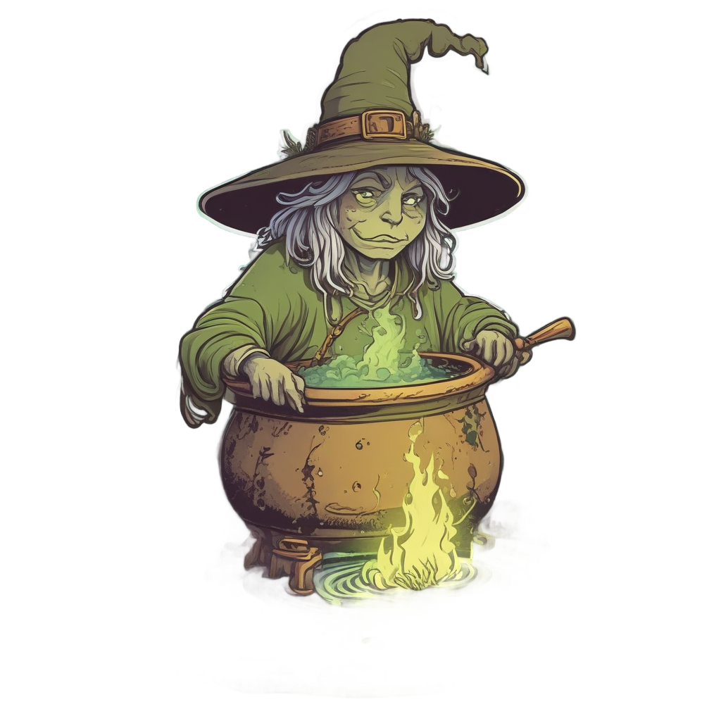 Swamp Witch Brewing — horror stickers
