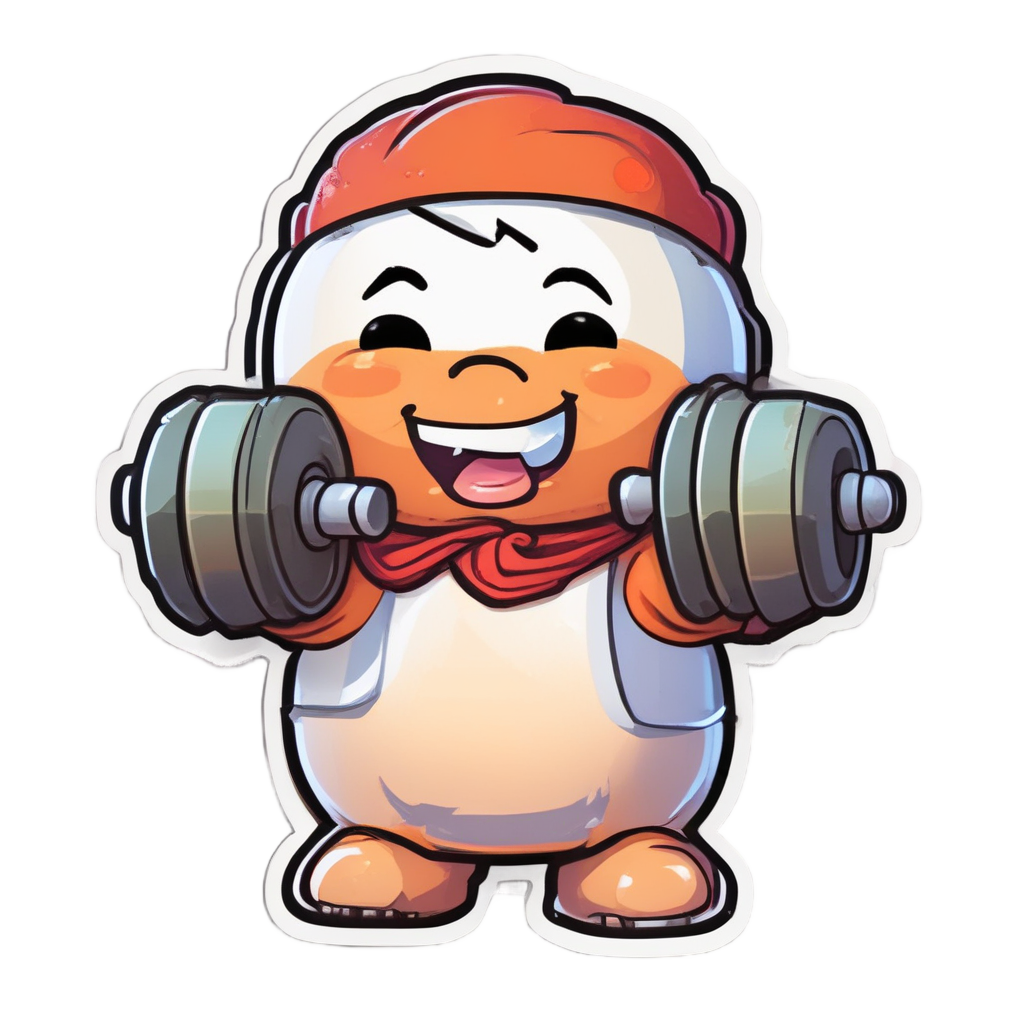 Sweat Mochi Workout — pastel blobs stickers