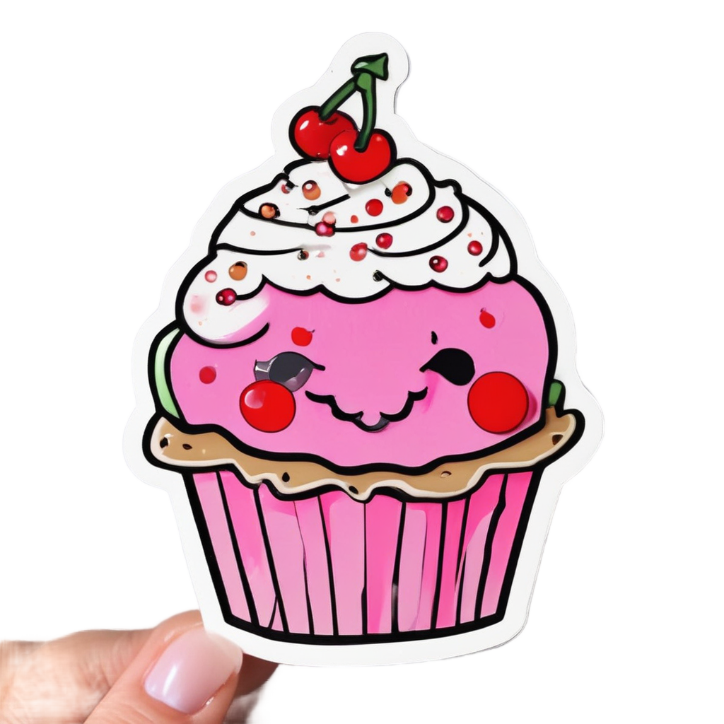 Sweet Ranunculus Bouquet Cupcake — bouquets stickers