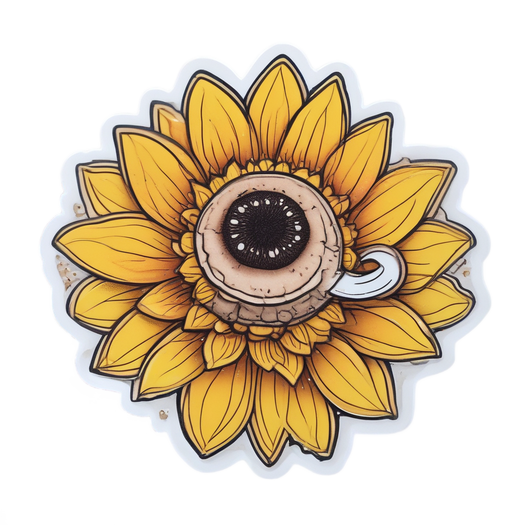 Tea Sipping Bloom — single stem stickers