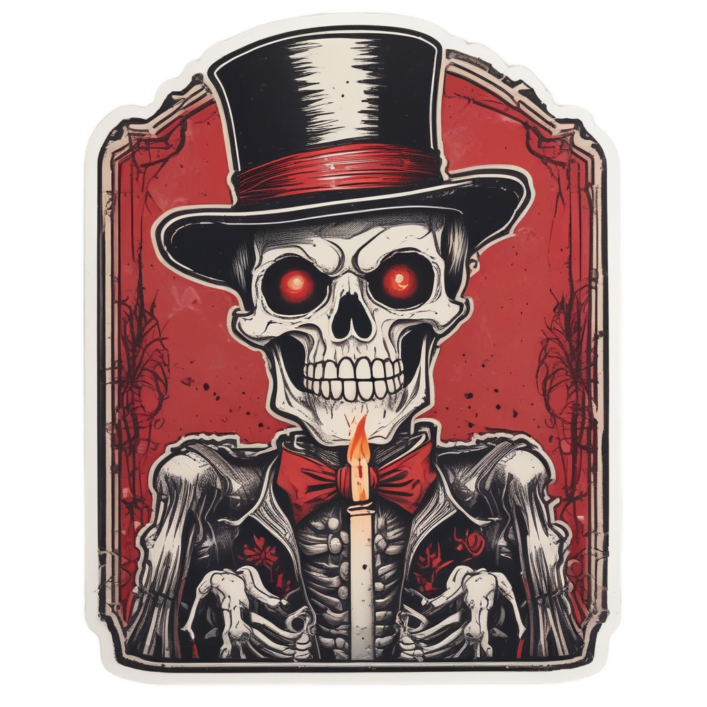 The Crypt Keeper’s Last Laugh — horror stickers