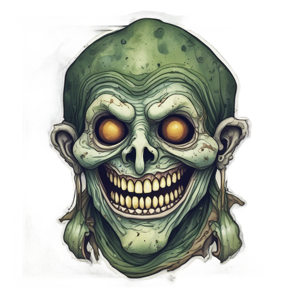 The Rotten Jester — horror stickers