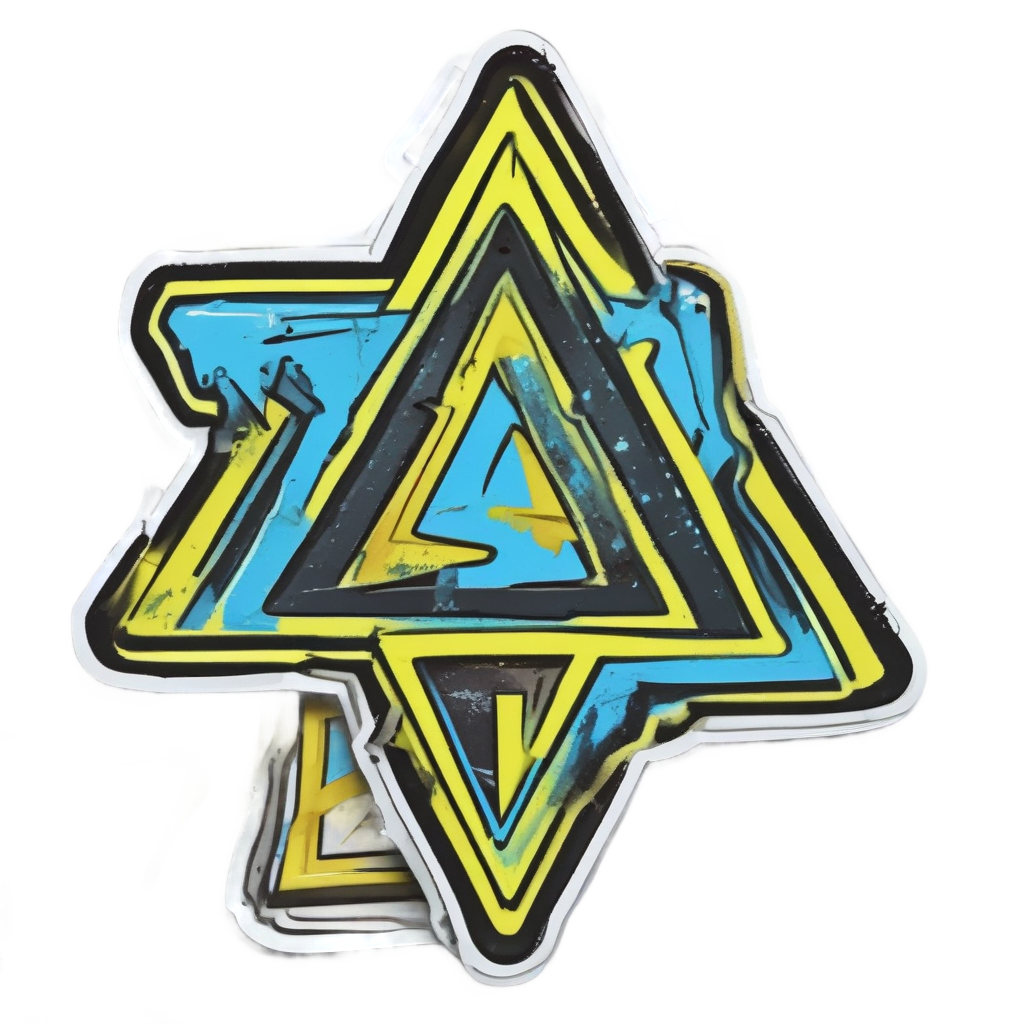 Thunderbolt Lightning Triangle — warning signage stickers