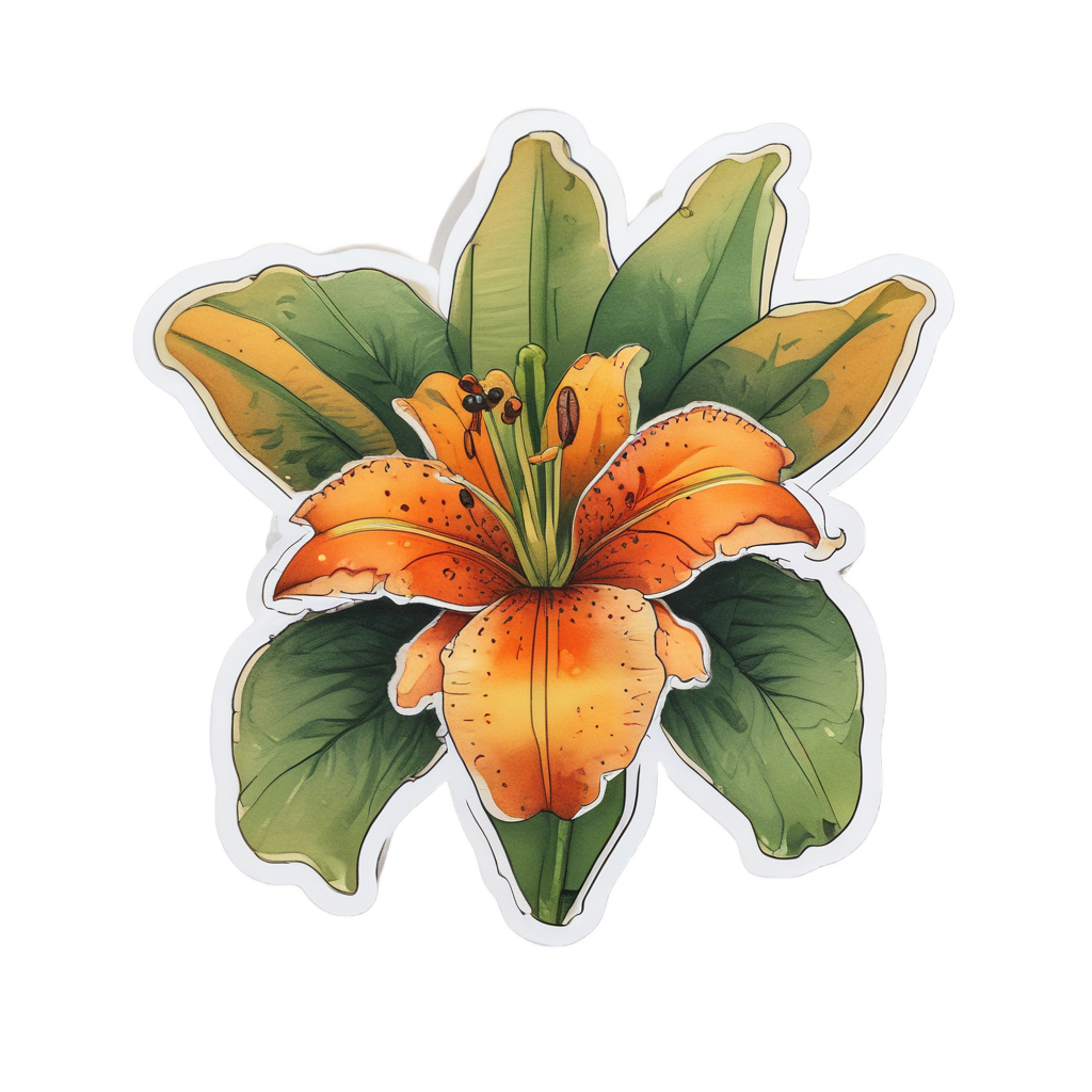 Tiger Lily Camo Badge — tactical & outdoor stickers
