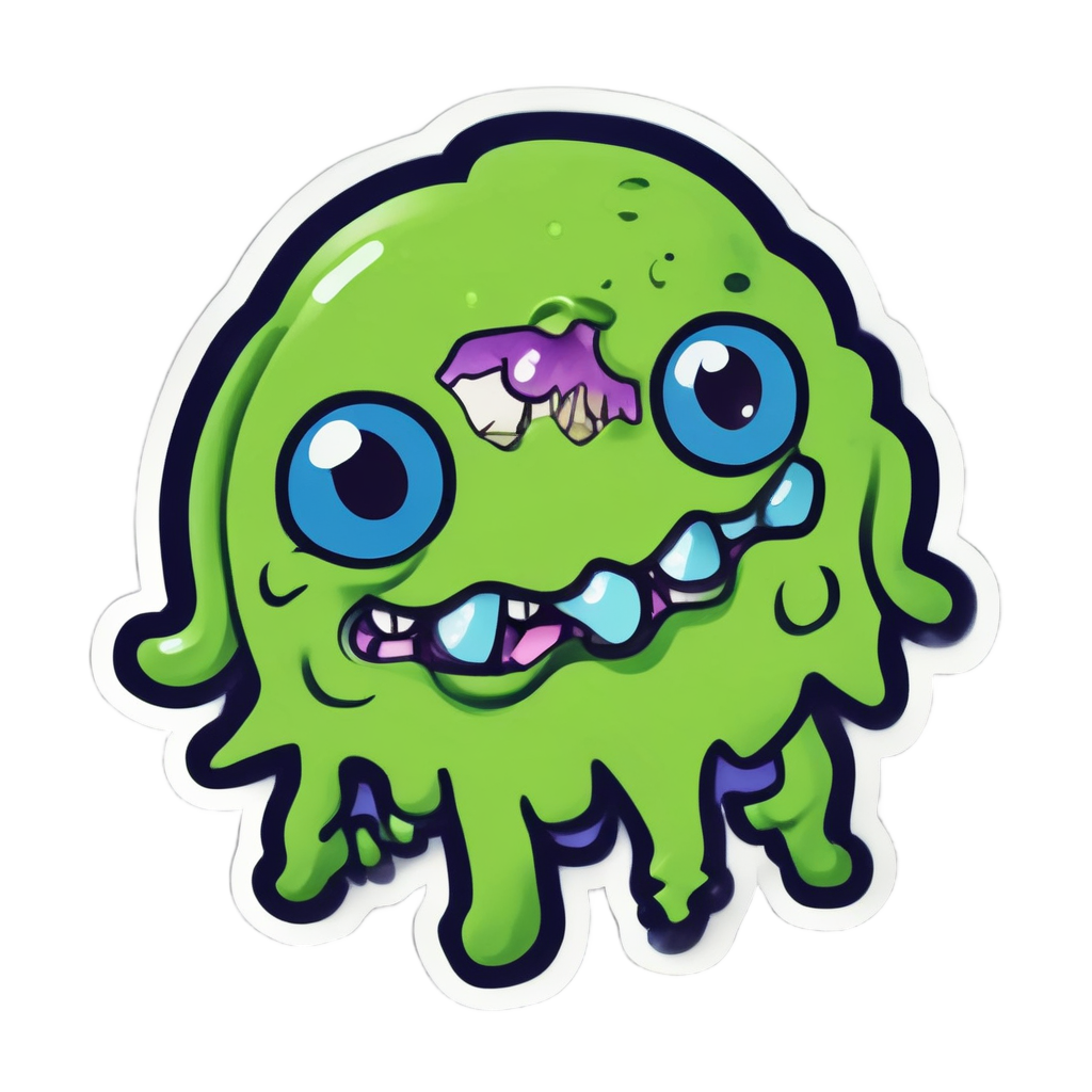 toxic slime blob dance — biohazard stickers