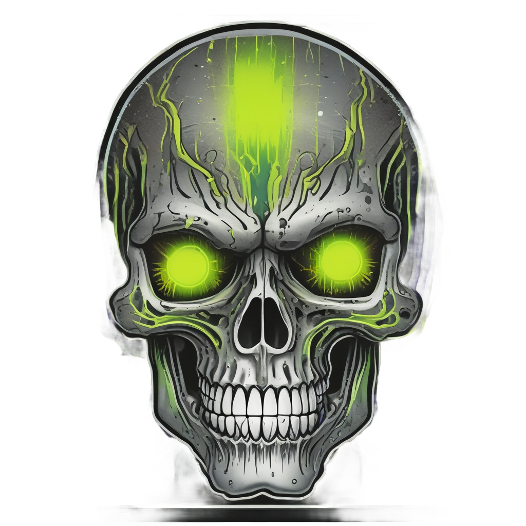 Toxic Warstrike Hazard — war-paint skull stickers