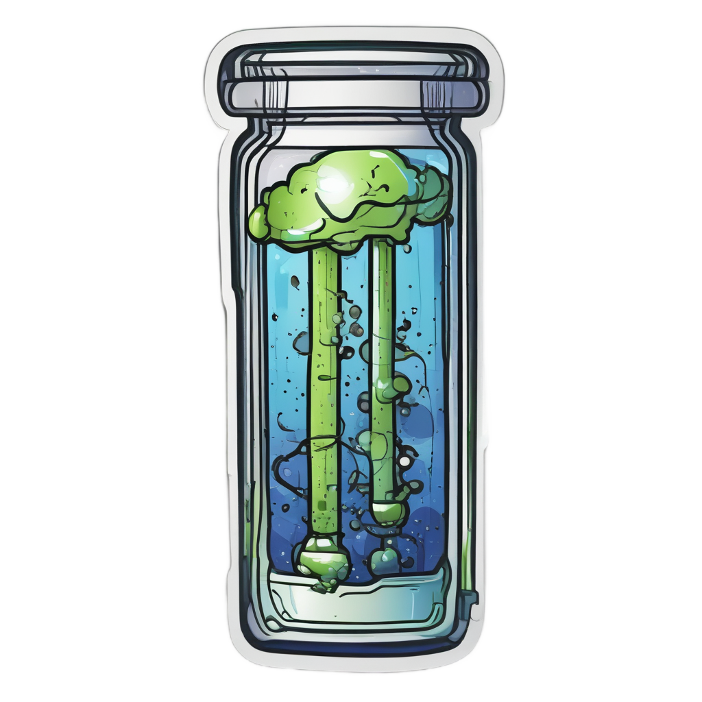 Trefoil in a Test Tube — radioactive stickers