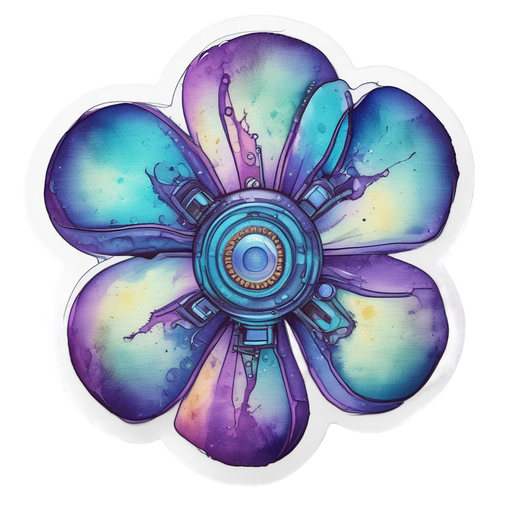 Trefoil Under Microscope — radioactive stickers