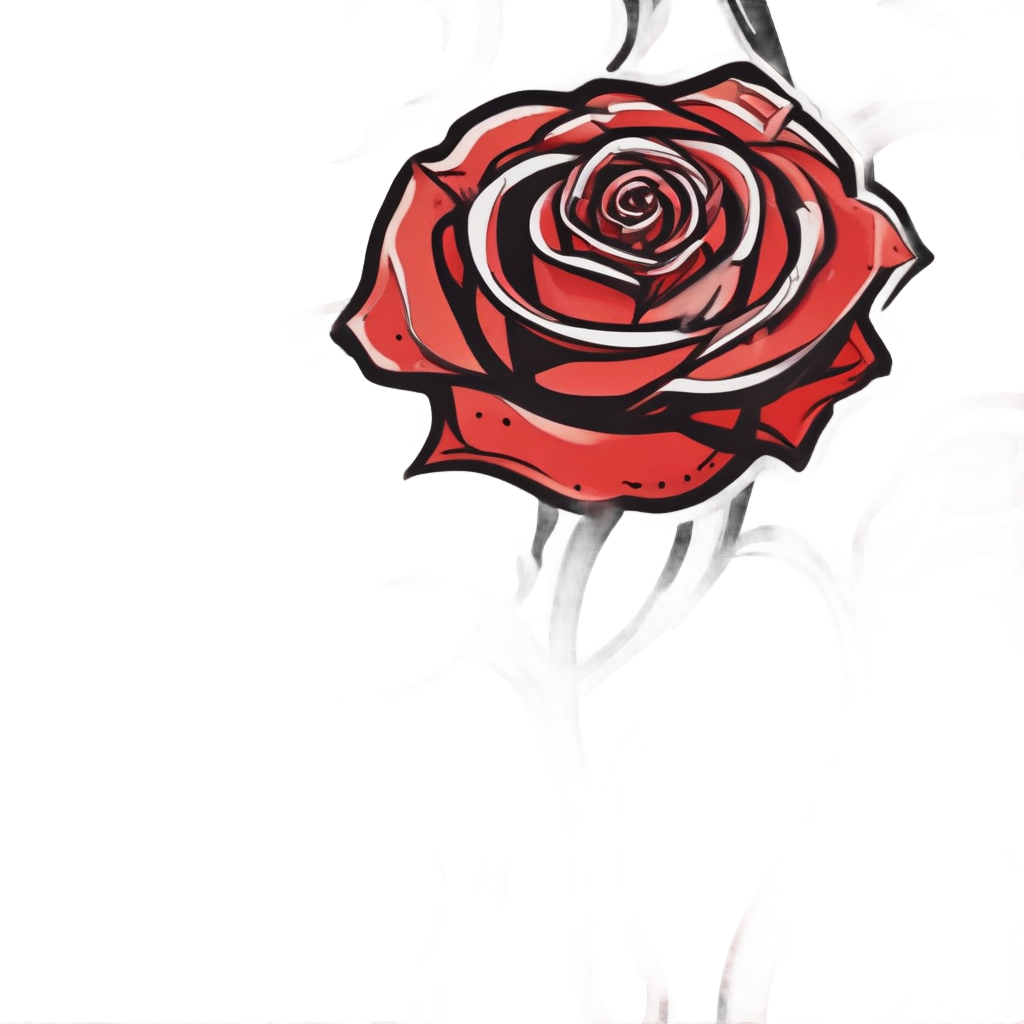 Tribal Rose Spike — single stem stickers