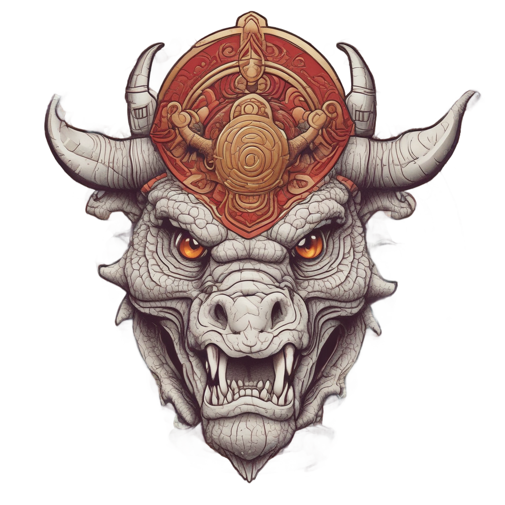 Triceratops in Samurai Armor — dinosaurs stickers