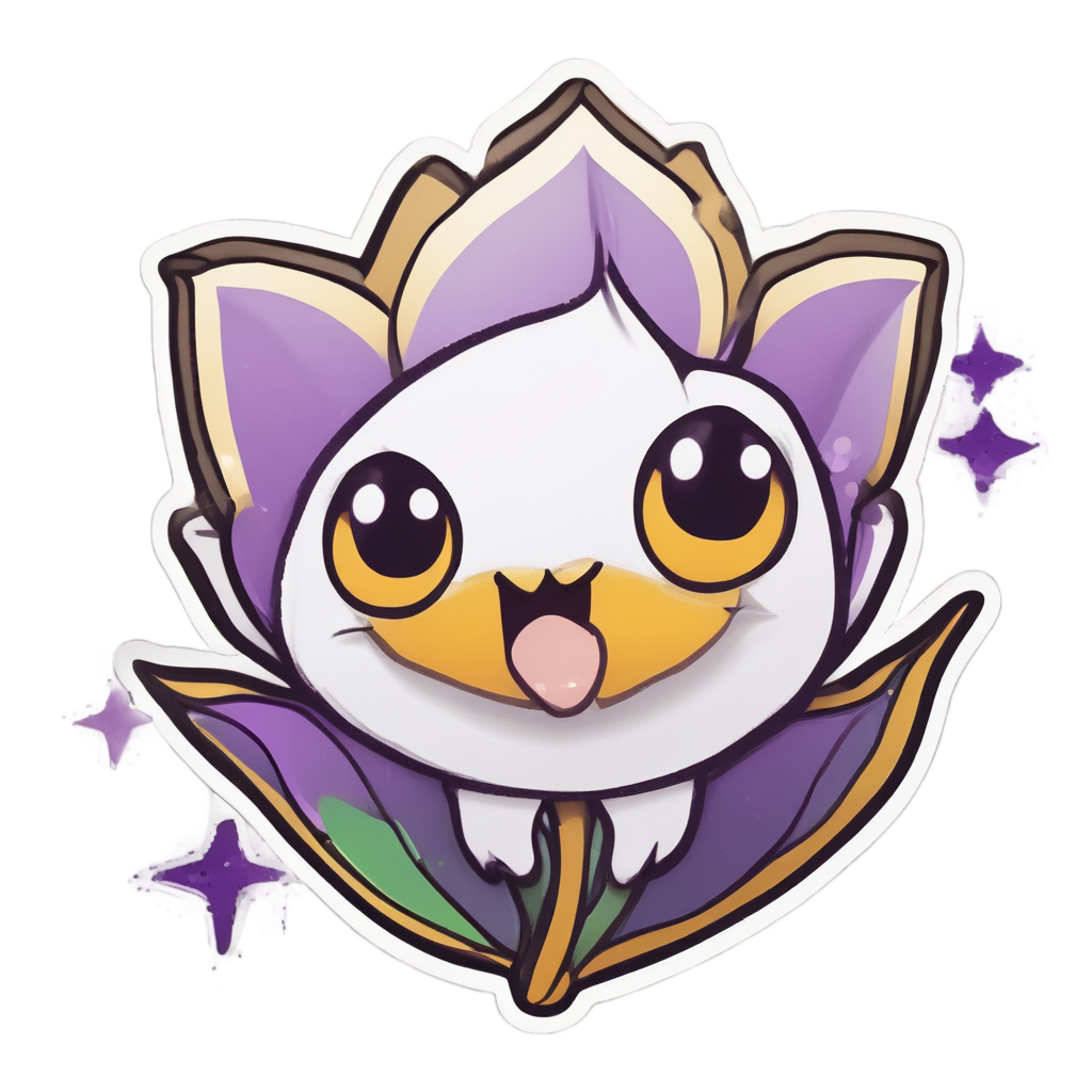 Tulip with Starry Eyes — single stem stickers