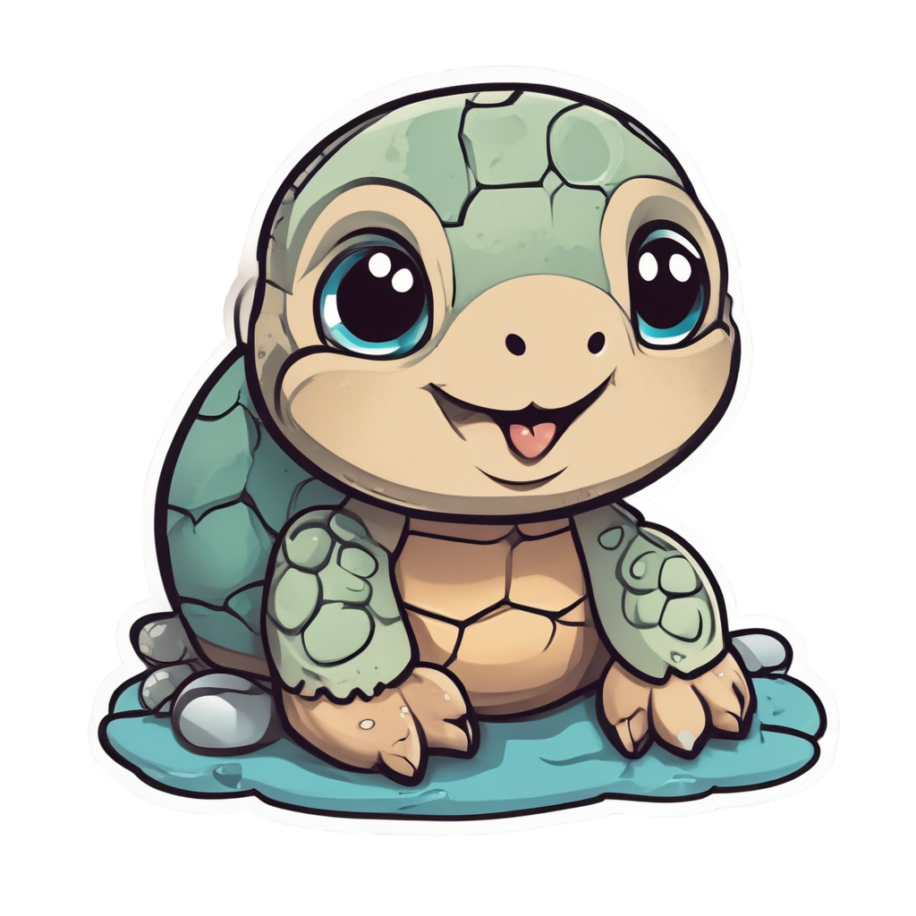 Turtle Stacking Pebbles — reptiles stickers