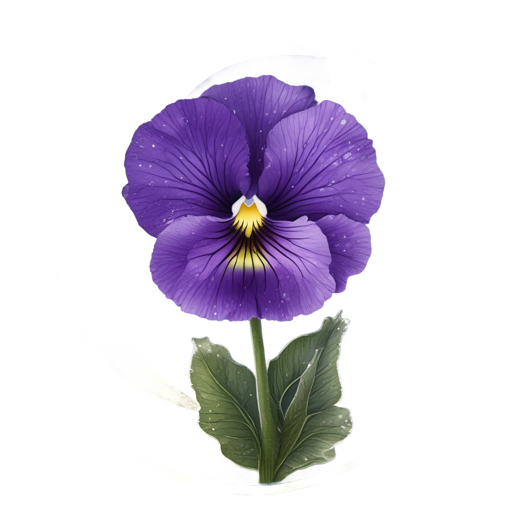 Twilight Dew Dancer — pressed flowers stickers