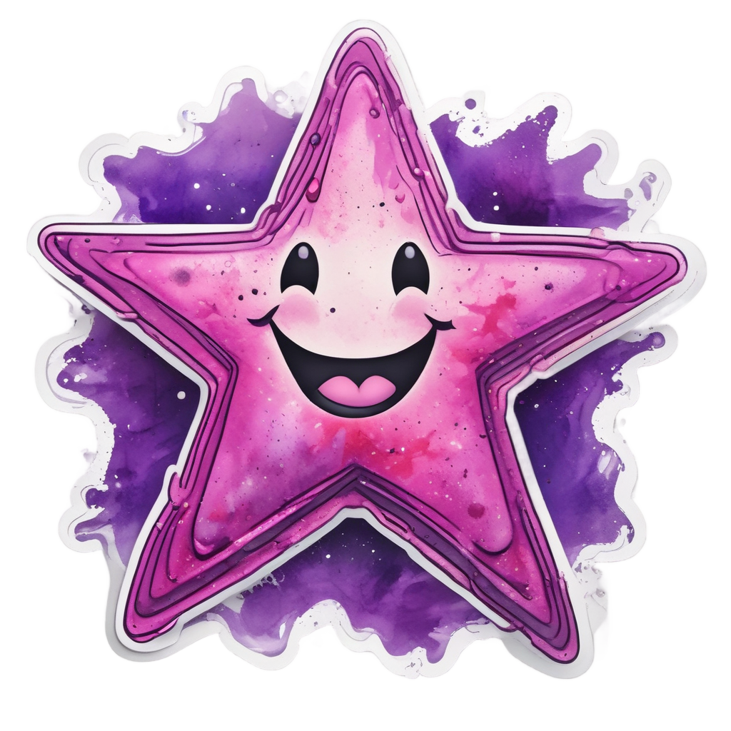 Twirling Starry Dancer — happy faces stickers
