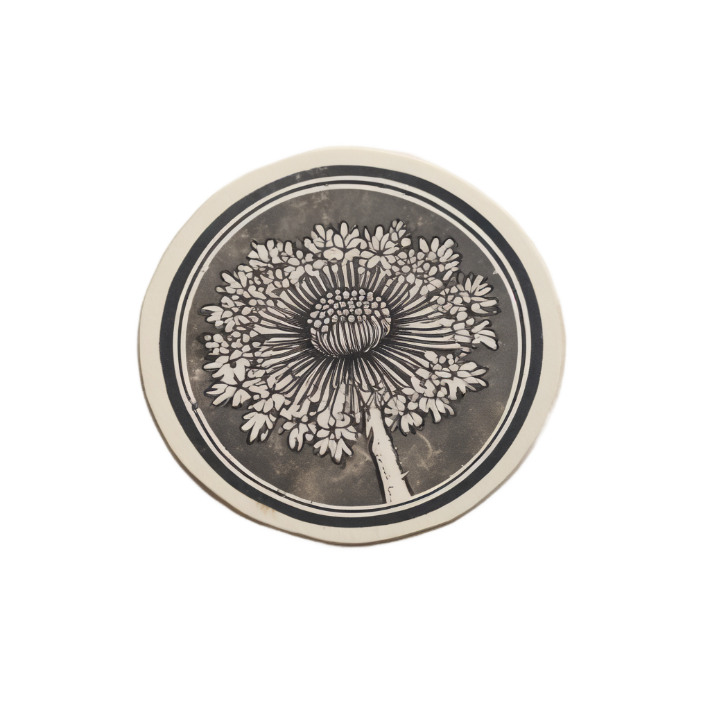 Typewriter Key Floral — wildflowers stickers