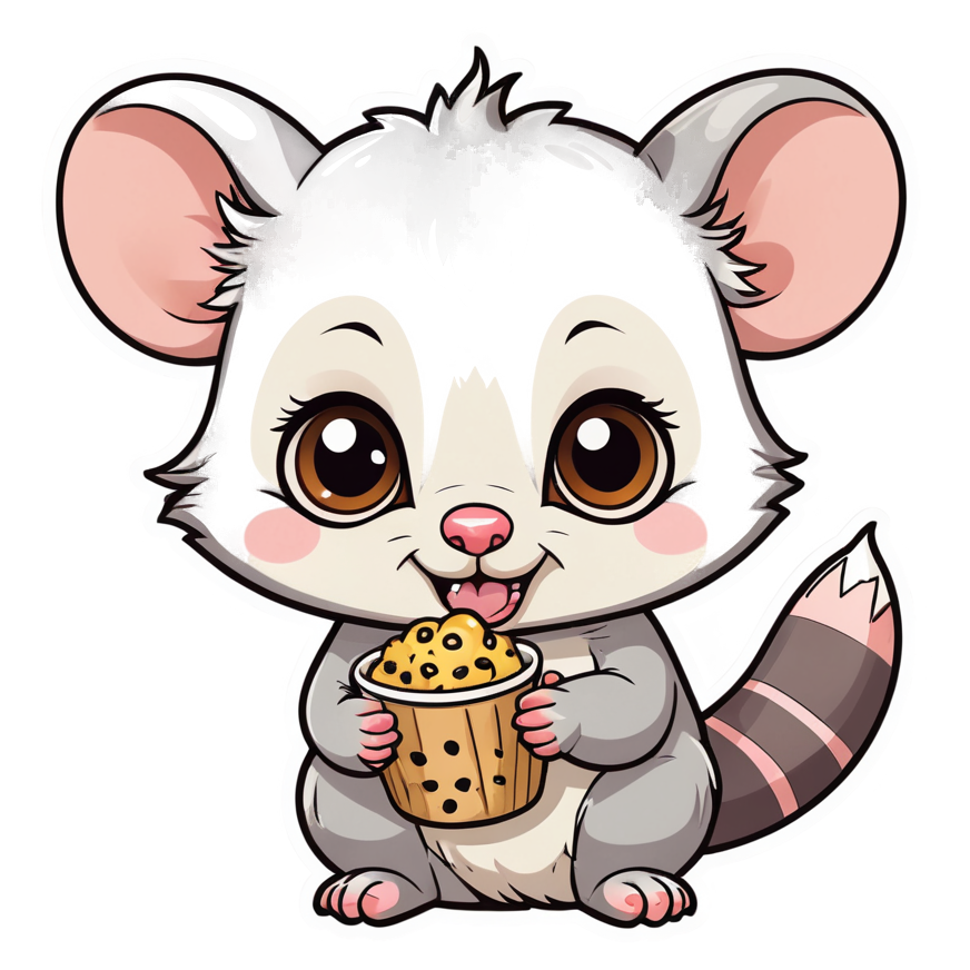 Trash Possum (kawaii) — kawaii stickers