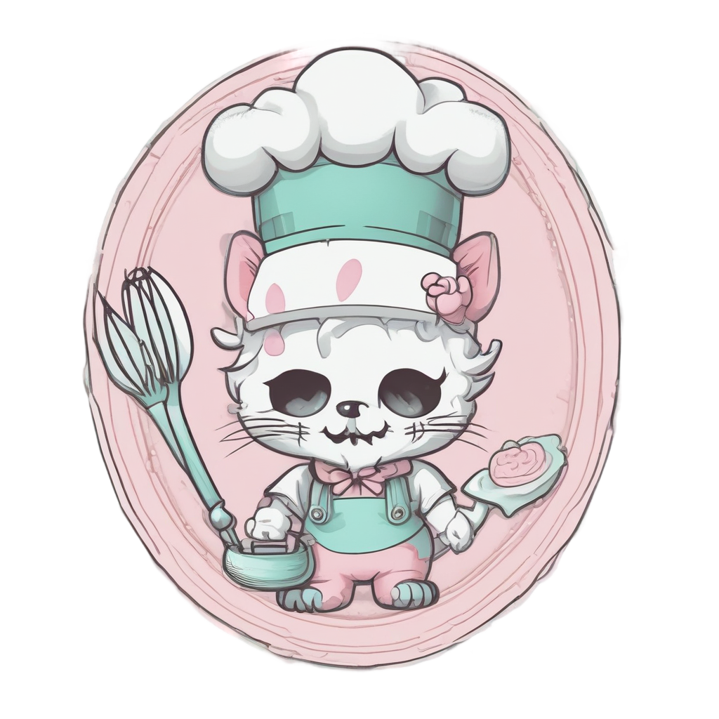 Vintage Baker Skull — cat stickers