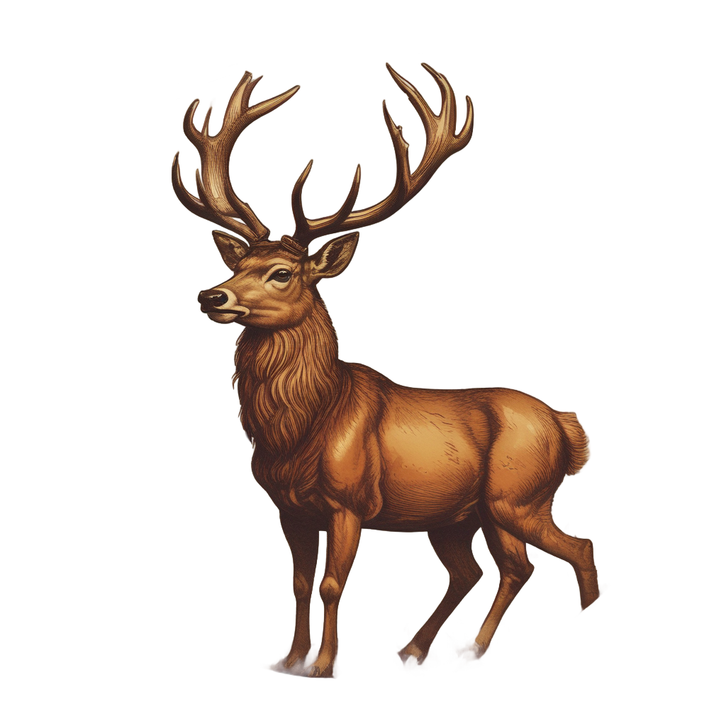 Vintage Cigar Box Deer — wildlife stickers