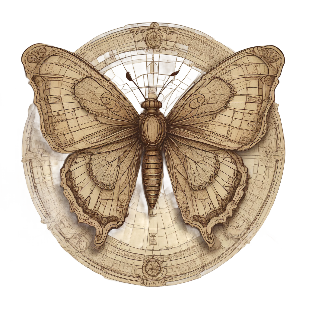 Vintage Map Explorer — insects stickers