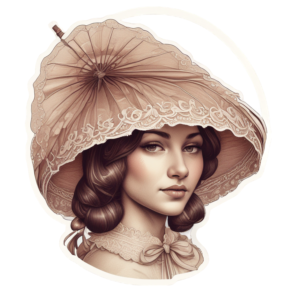 Vintage Parasol Ladybug — insects stickers