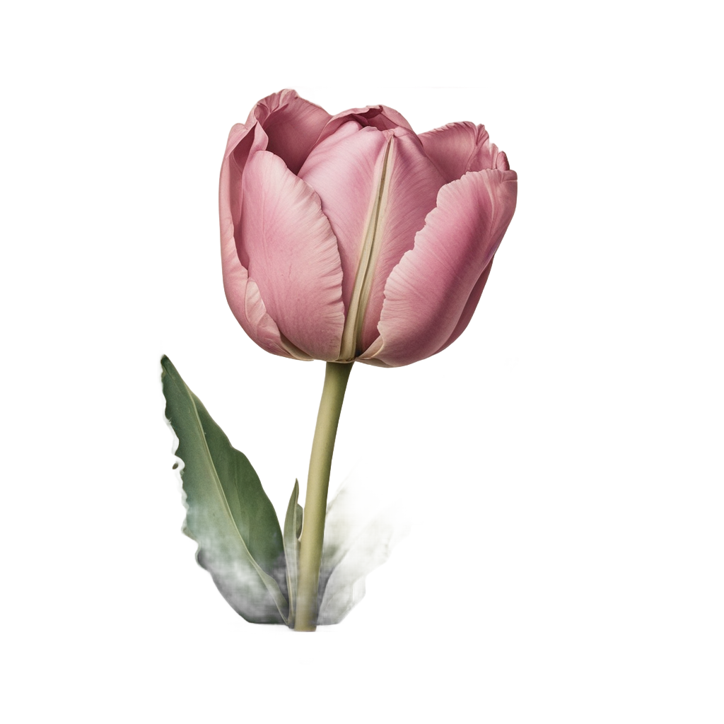 Vintage Tulip Postage — single stem stickers