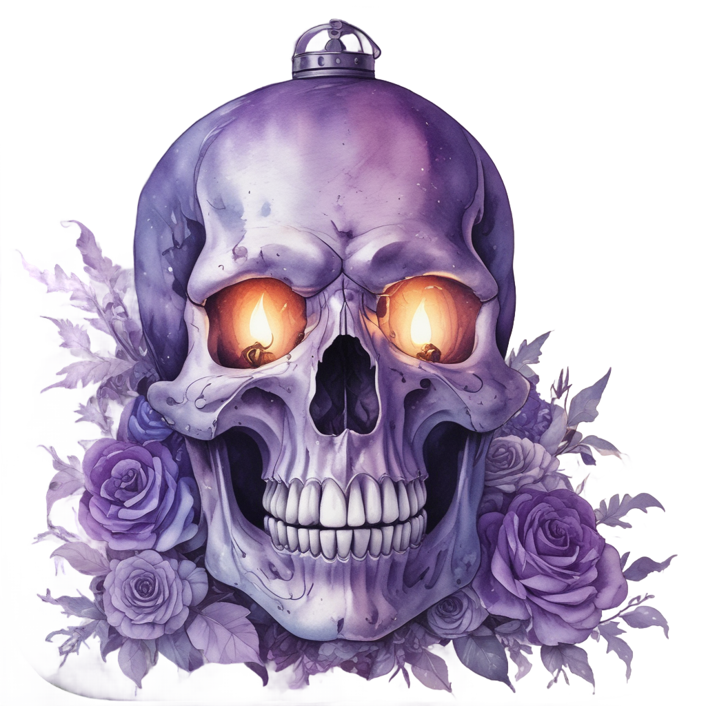 Violet Dusk Lantern — witchy & occult stickers