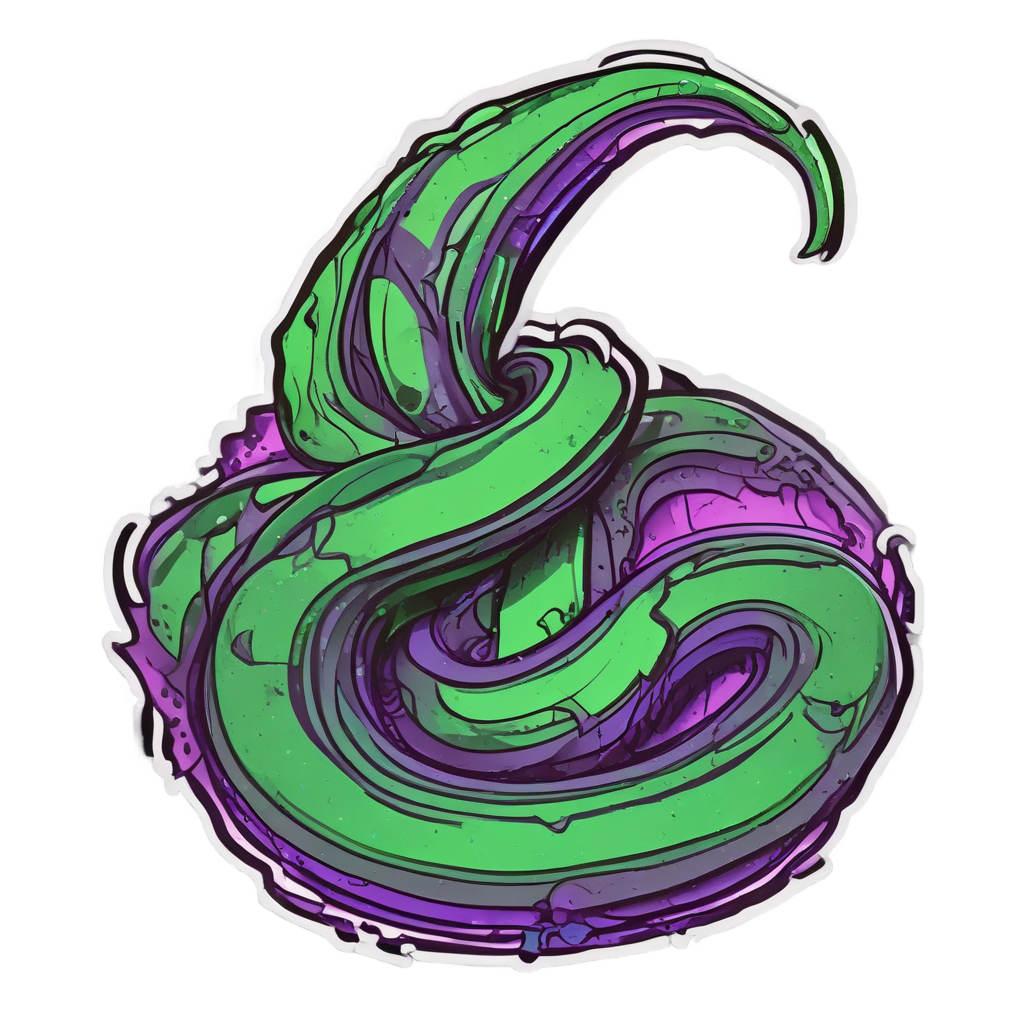 Viper Strike Dagger — snake, dagger & rose stickers