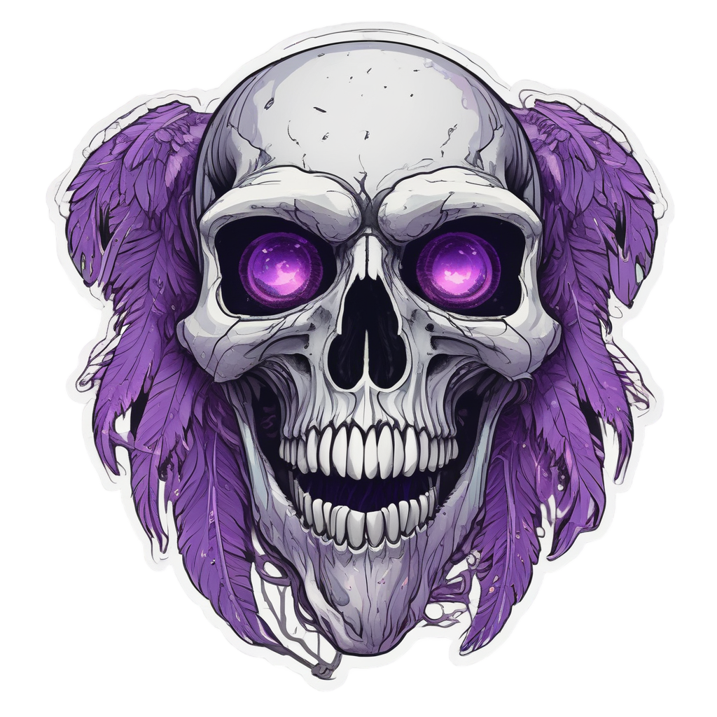 Vulture Grim Harvest — war-paint skull stickers