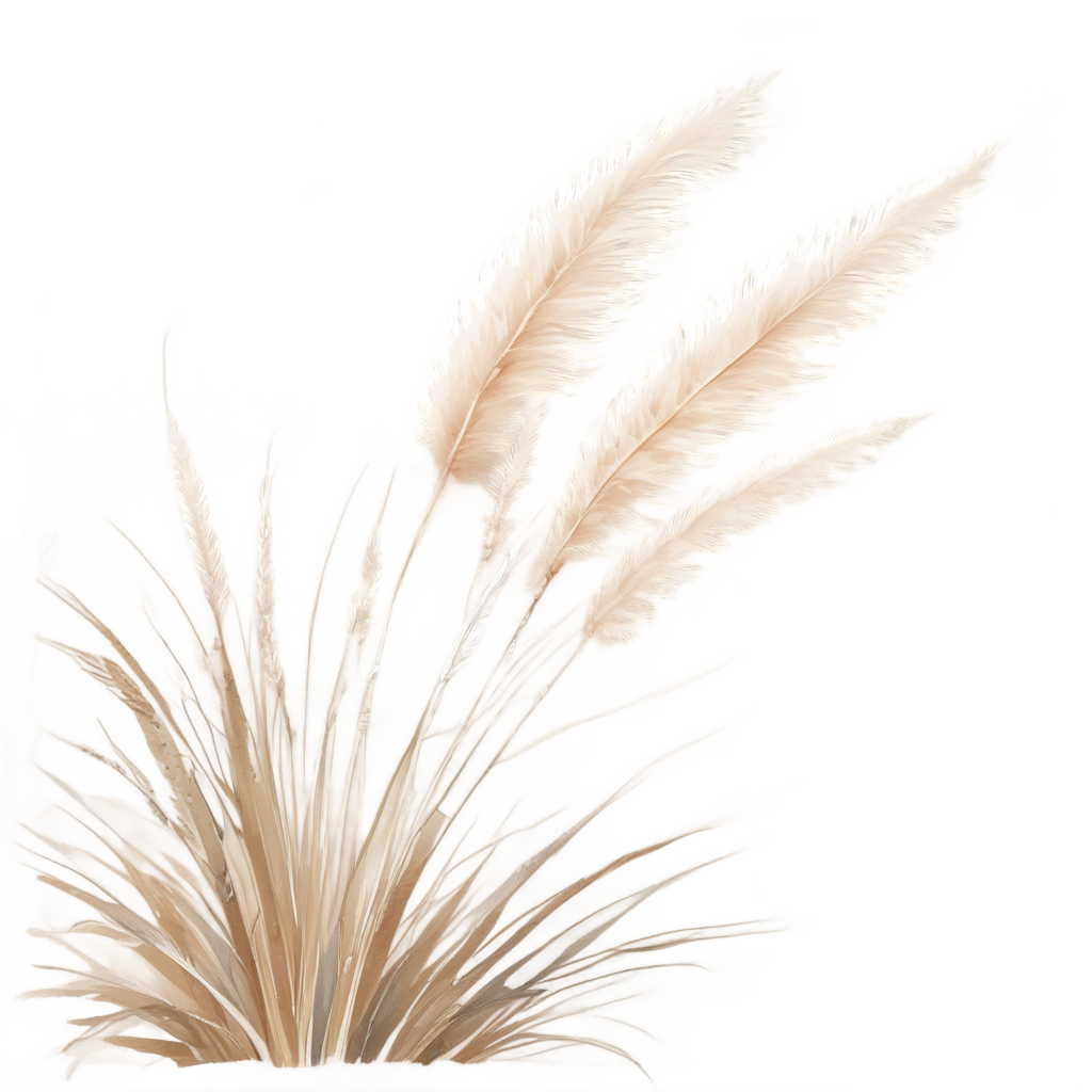 Whimsical Pampas Plume — boho nursery stickers