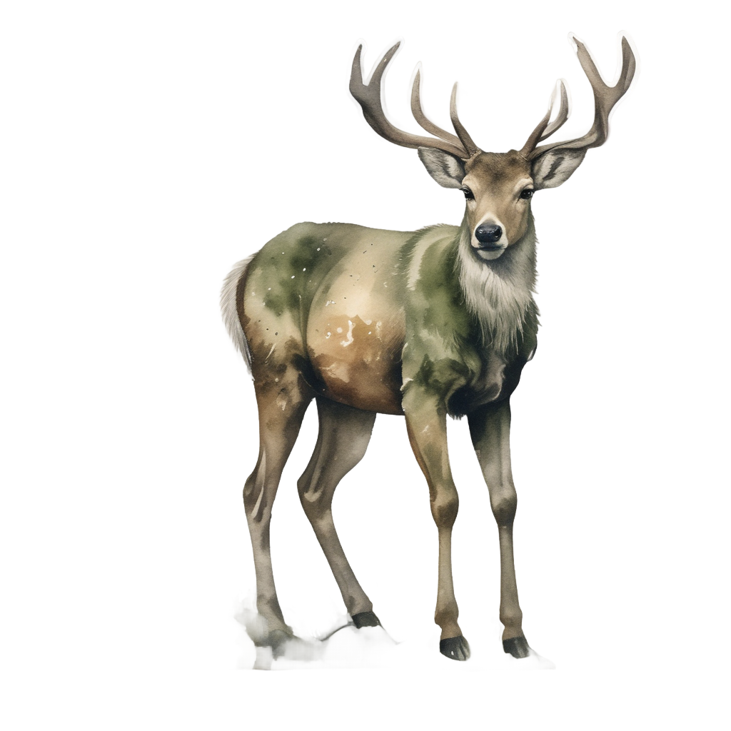 Whispering Camo Buck — tactical & outdoor stickers