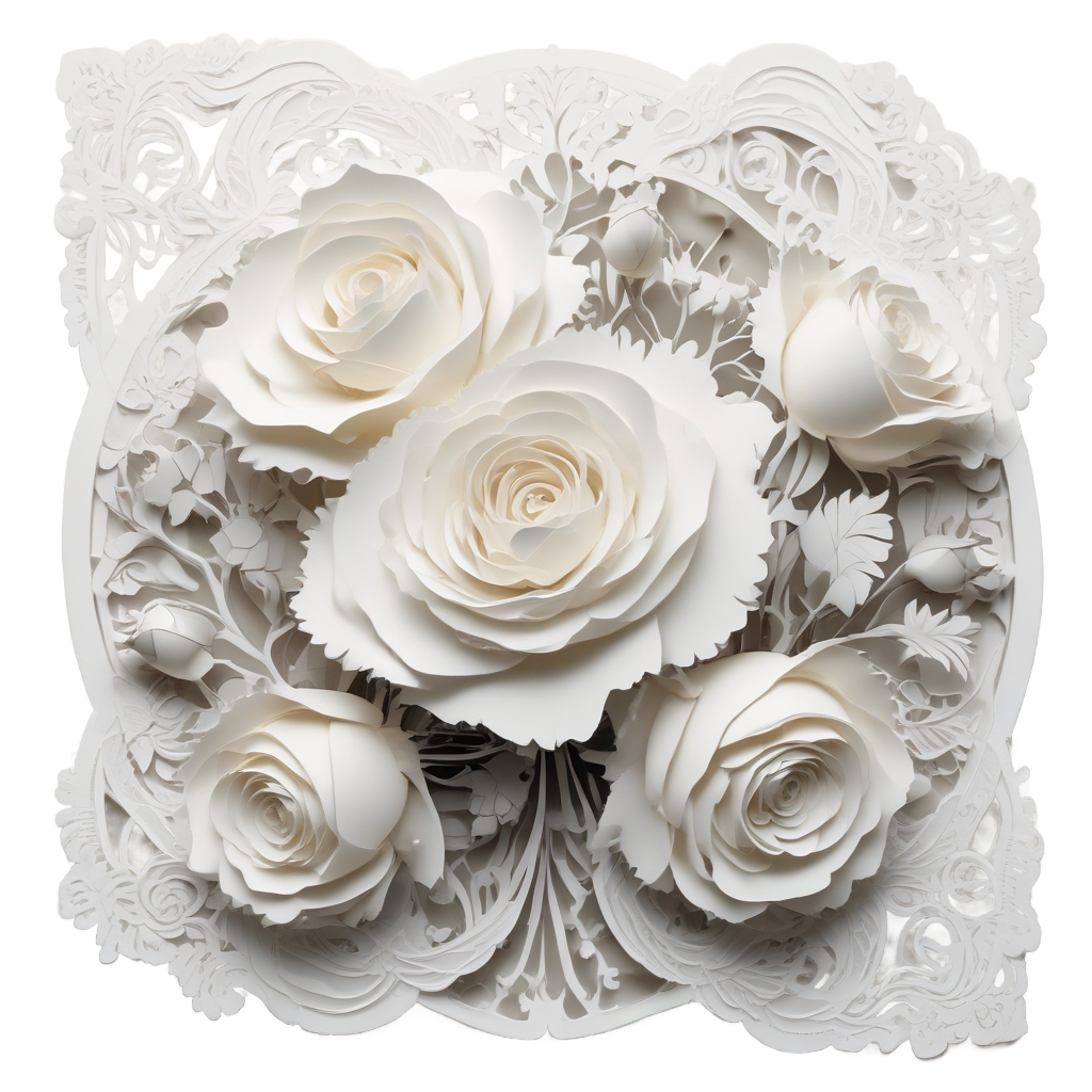 White Rose Elegant Wrap — bouquets stickers