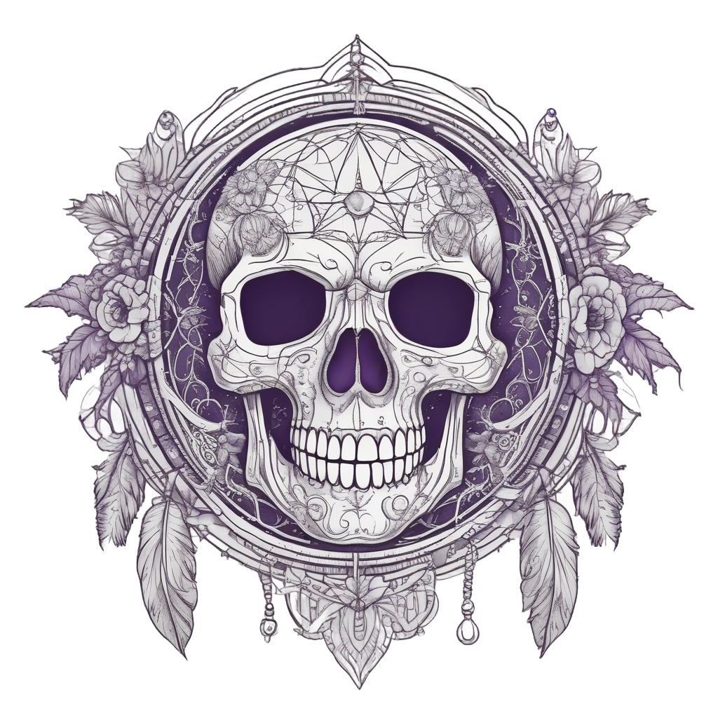 Witchy Skull Moon Web — witchy & occult stickers