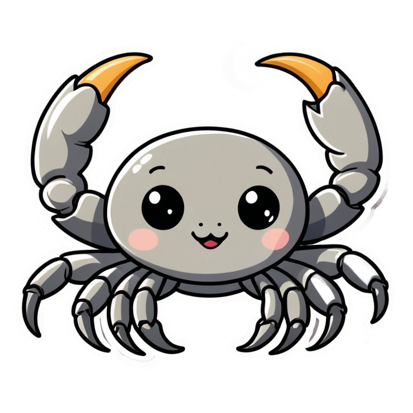 Cancer (kawaii) — zodiac stickers