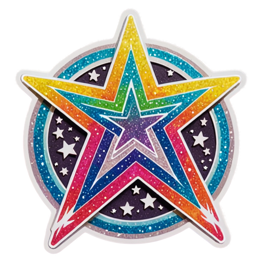 Gemini (holographic) — zodiac stickers