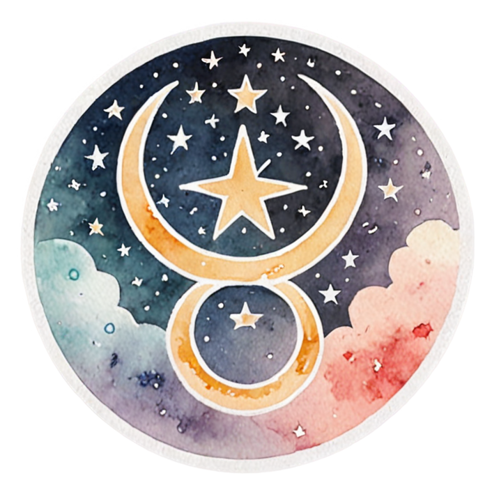Gemini (watercolor) — zodiac stickers