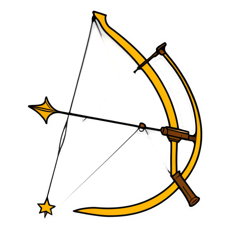 Sagittarius (lineart) — zodiac stickers