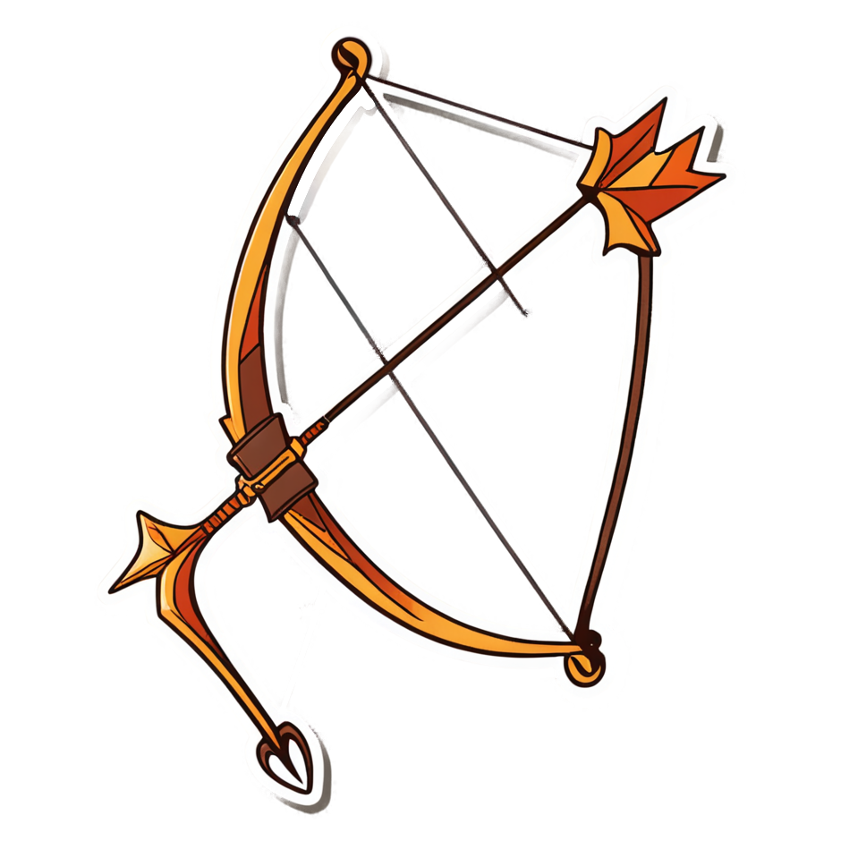 Sagittarius (retro) — zodiac stickers