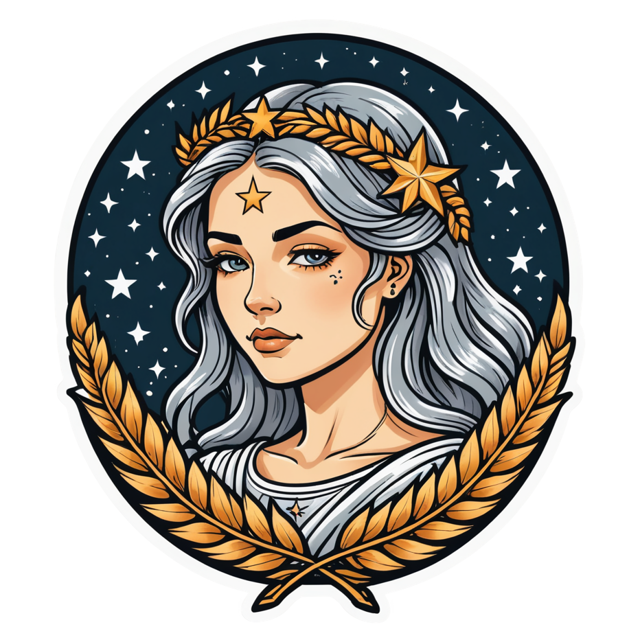 Virgo (tattoo) — zodiac stickers
