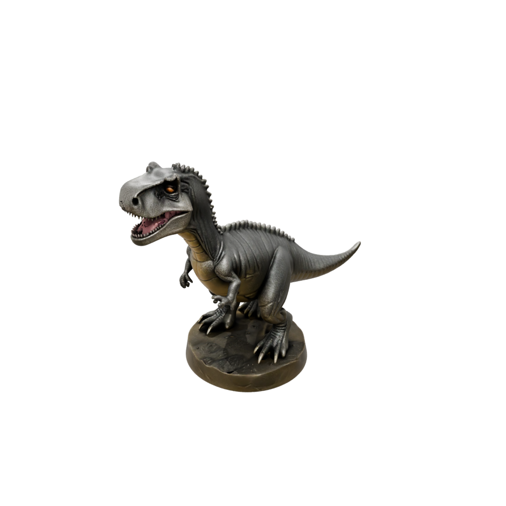 Bronze Chibi Giganotosaurus — dinosaurs 3D print model, STL
