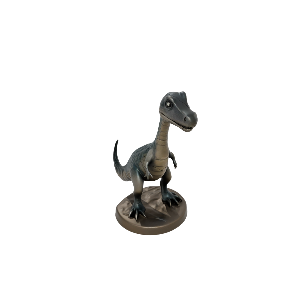 Bronze Chibi Plesiosaur — dinosaurs 3D print model, STL