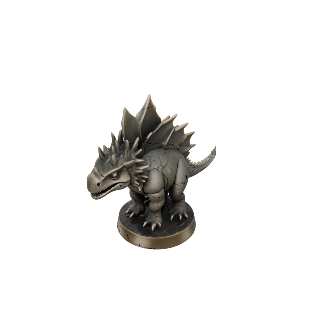 Bronze Chibi Stegosaurus