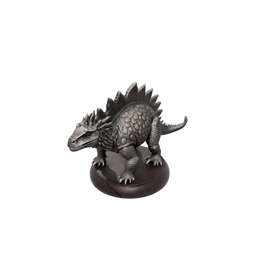 Bronze Feathered Ankylosaurus — dinosaurs 3D print model, STL
