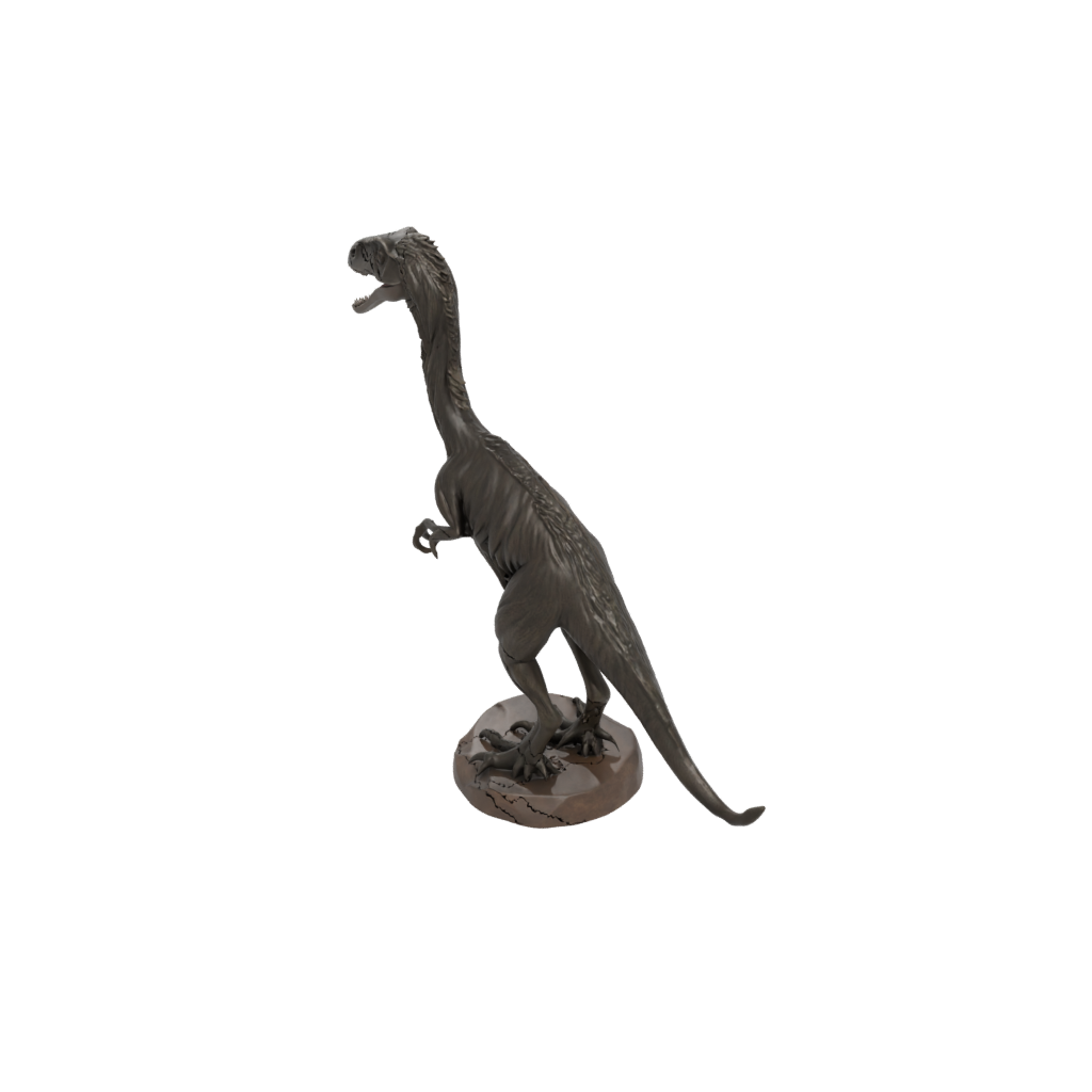 Bronze Feathered Deinonychus — dinosaurs 3D print model, STL